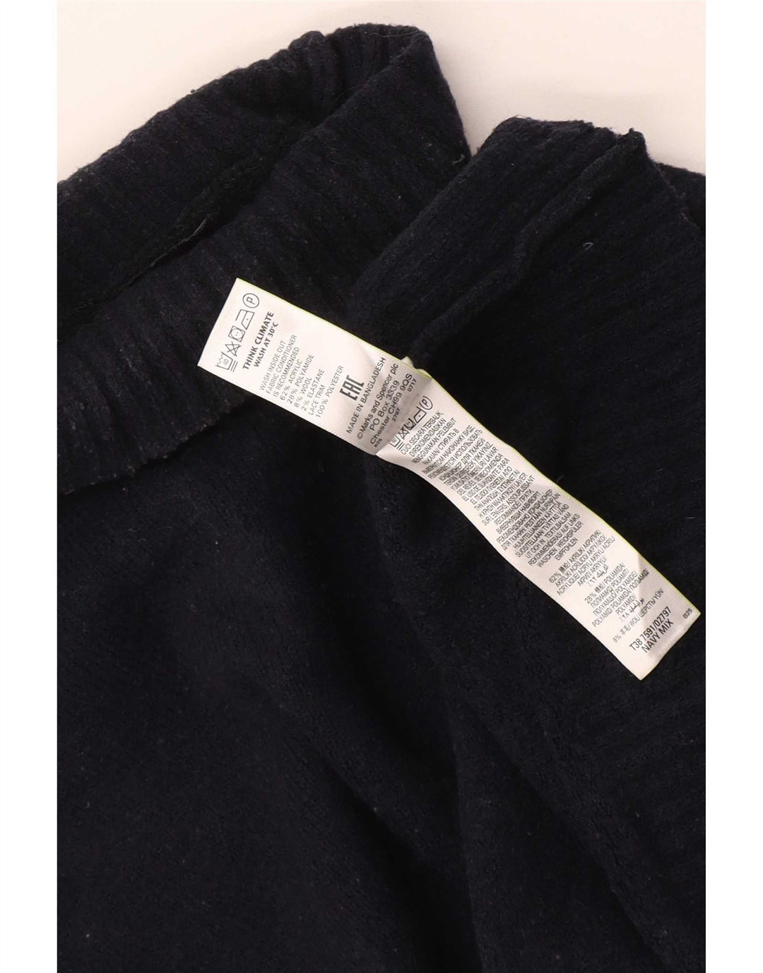 Marks & Spencer Damen-Pullover mit Rollkragen, Gr. 14, mittleres Marineblau