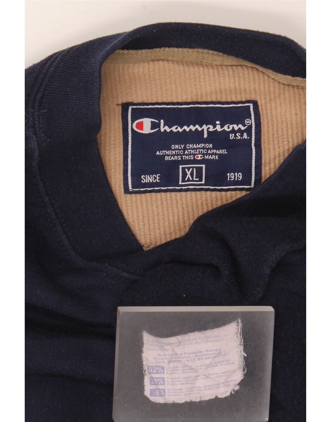 Champion Herren Sweatshirt Pullover XL Marineblau Baumwolle