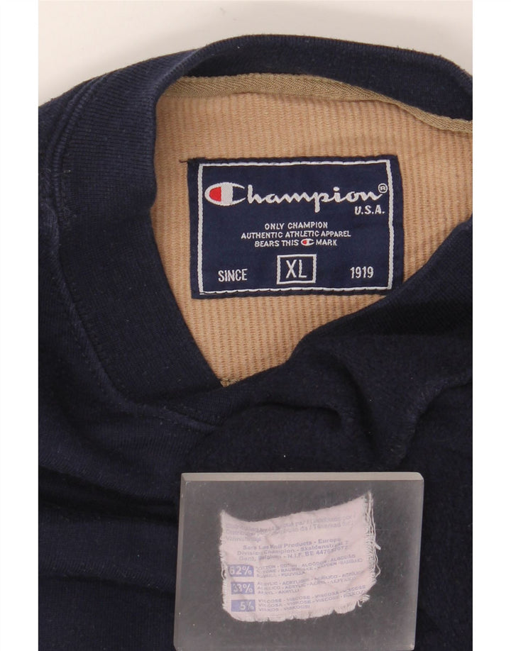 Champion Herren Sweatshirt Pullover XL Marineblau Baumwolle