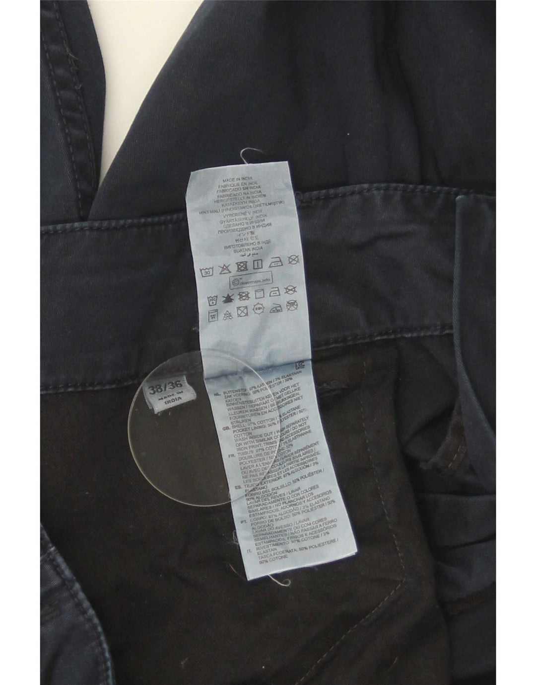 G-Star Herren Slim Cargohose W38 L36 Marineblaue Baumwolle