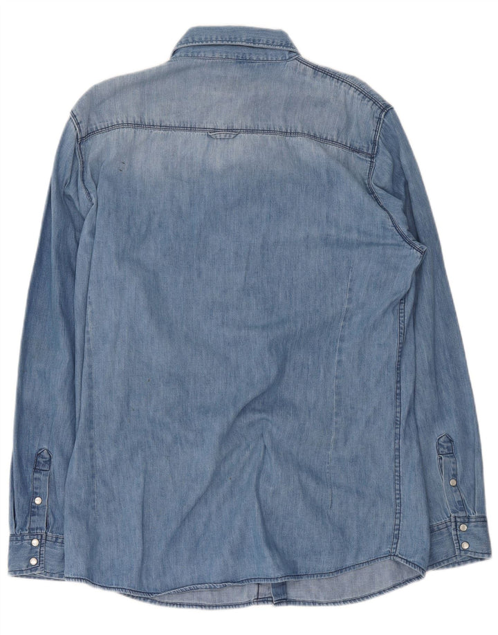 Bench Herren Jeanshemd XL, blaue Baumwolle