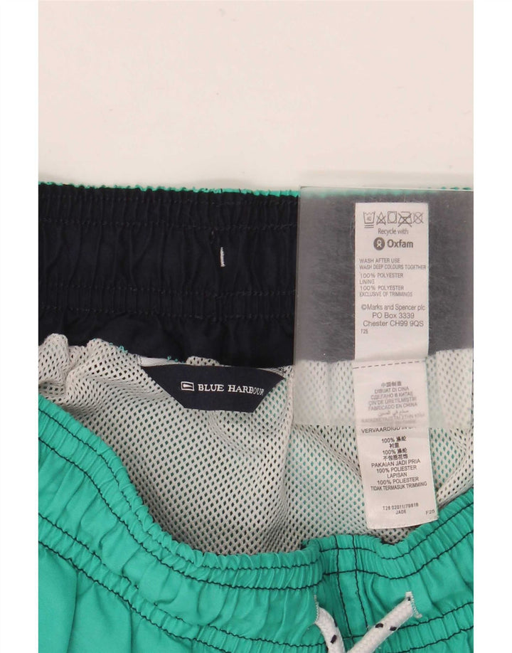 Marks & Spencer Herren Blue Harbor Badeshorts Mittelgrünes Polyester