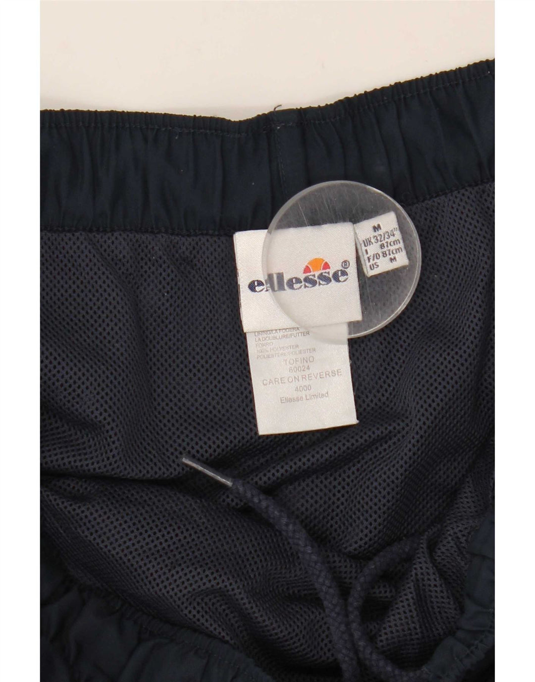 Ellesse Herren-Sportshorts, mittelgroß, marineblau, Farbblock-Polyester