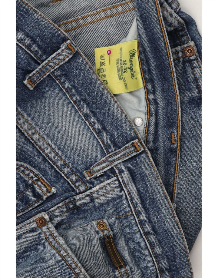 Wrangler Herren Texas Straight Jeans W36 L32 Blaue Baumwolle