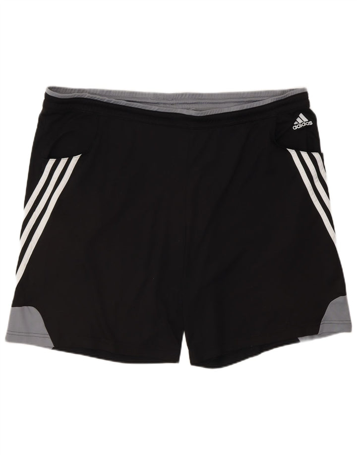 ADIDAS Herren Sportshorts XL Schwarz Colourblock Polyester