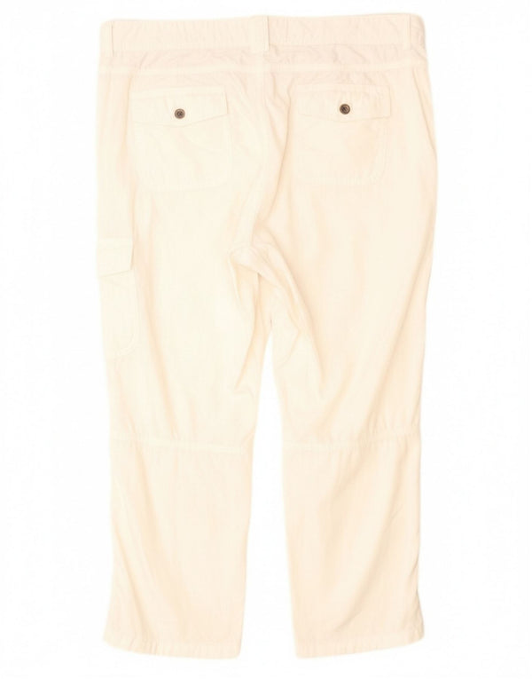 Tommy Hilfiger Damen gerade Cargohose US 16 2XL W38 L26 Weiß