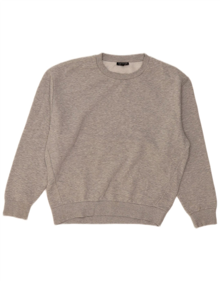 Topshop Damen-Sweatshirt in Übergröße, Gr. 10, Größe S, Grau, Polyester