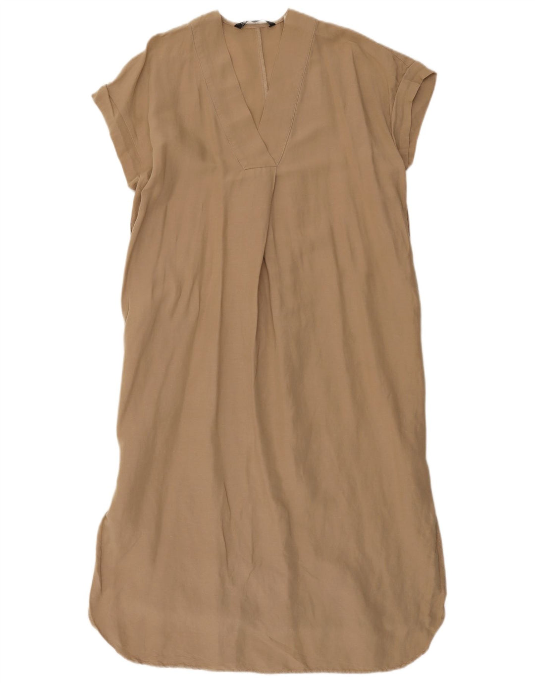 Zara Damen Übergroßes Etuikleid UK 6 XS Beige