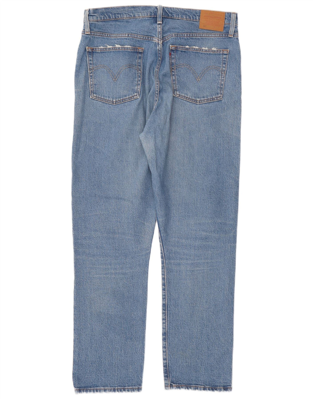 Levi's Damen 501 Straight Jeans W34 L28 Blaue Baumwolle