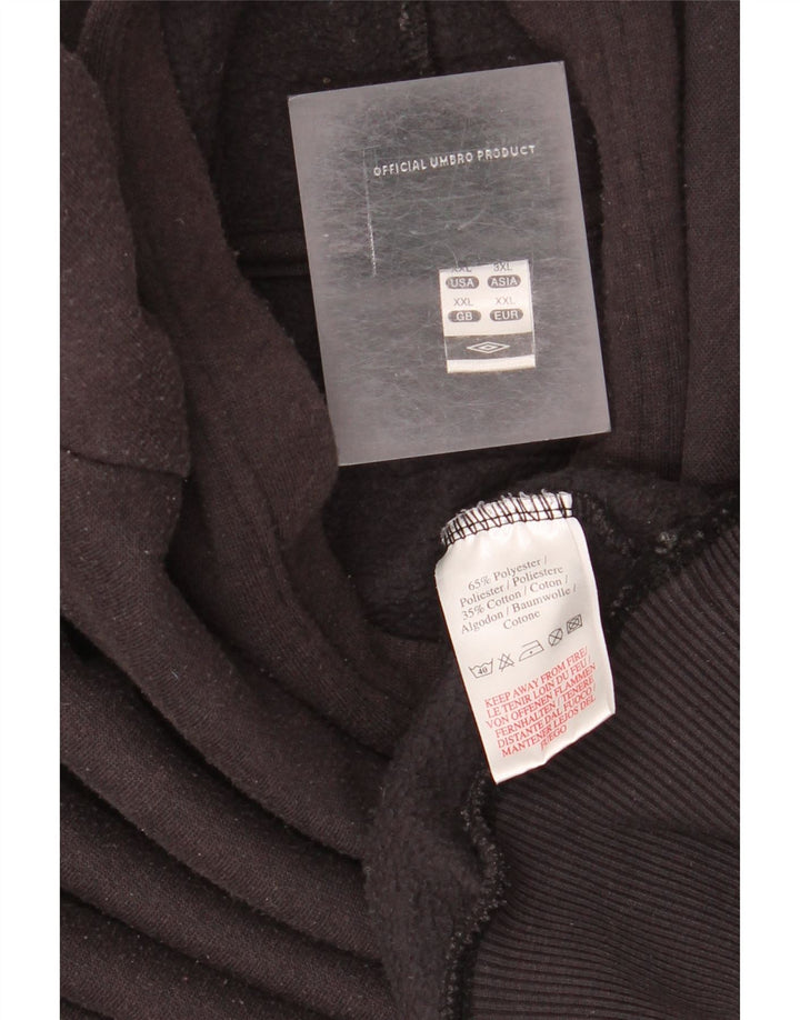 Umbro Damen Übergroßer Kapuzenpullover UK 20 2XL Schwarz Polyester