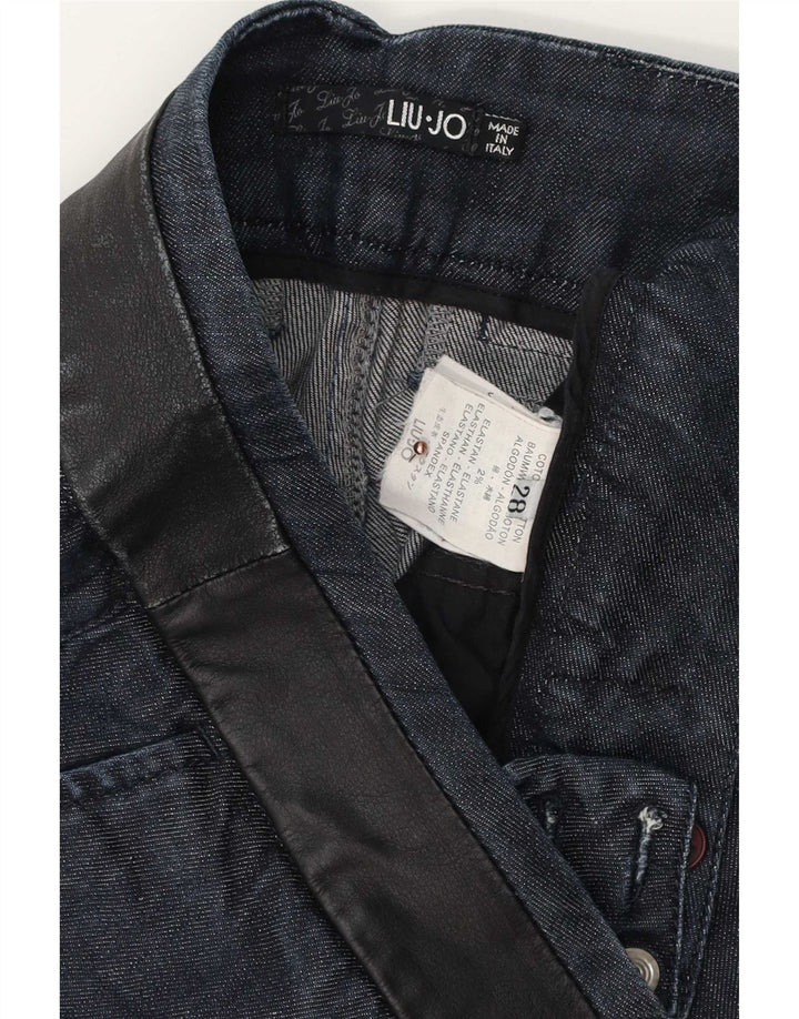 Liu Jo Damen Slim Jeans W28 L29 Marineblaue Baumwolle