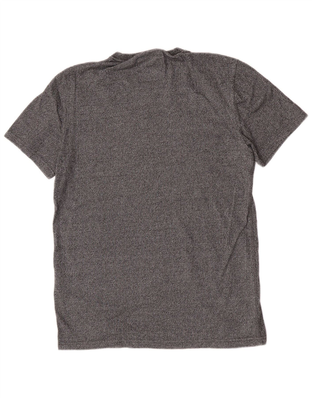 Superdry Herren Grafik-T-Shirt-Oberteil aus mittelgrau gesprenkelter Baumwolle