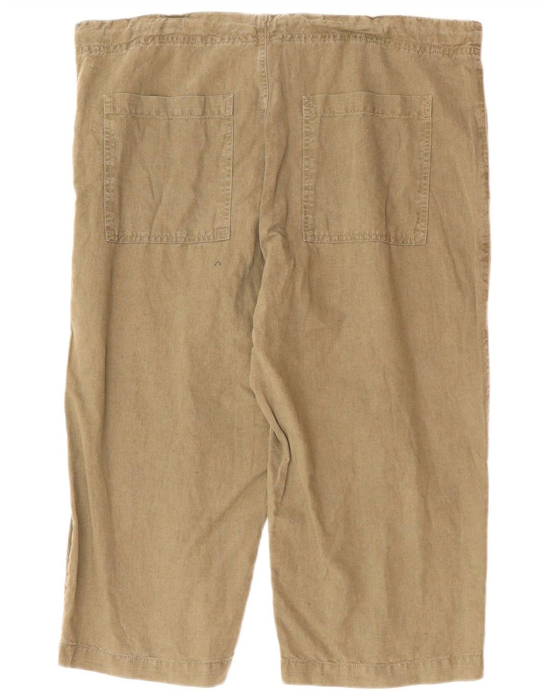 BENETTON Gerade Capri-Hose für Herren, W38, L19, Khaki, Baumwolle