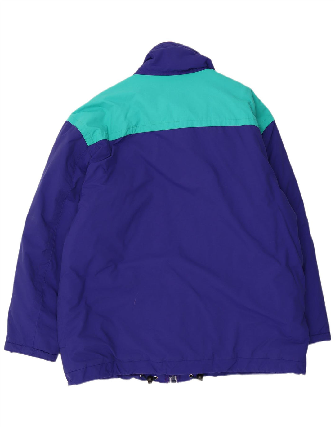 Belfe Herren-Windbreaker-Jacke, UK 44 2XL, blaues Colourblock-Nylon