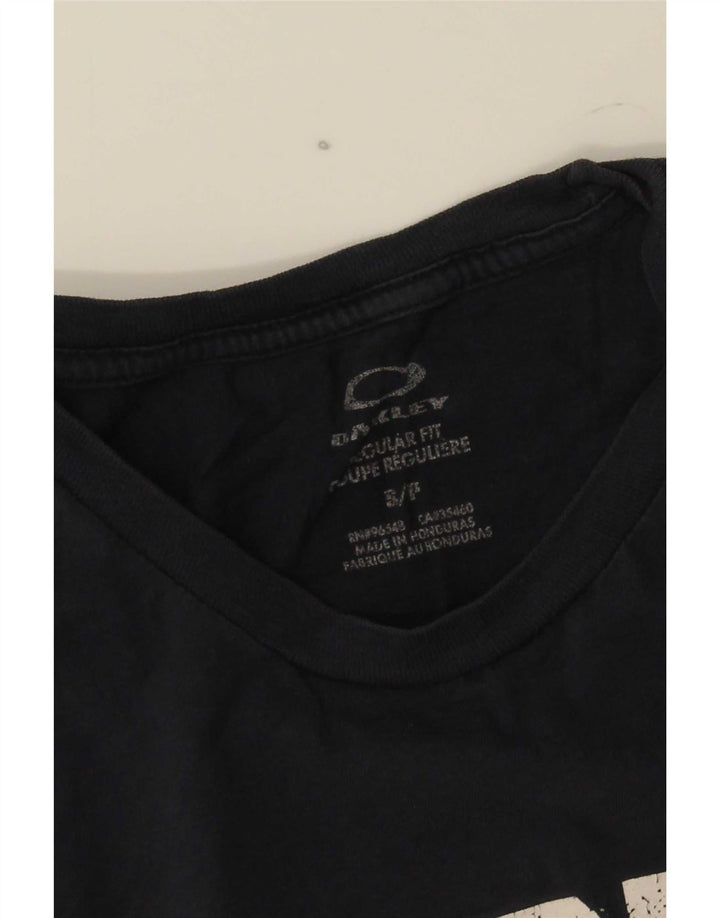 Oakley Herren-T-Shirt mit Grafik, Größe S, Marineblau