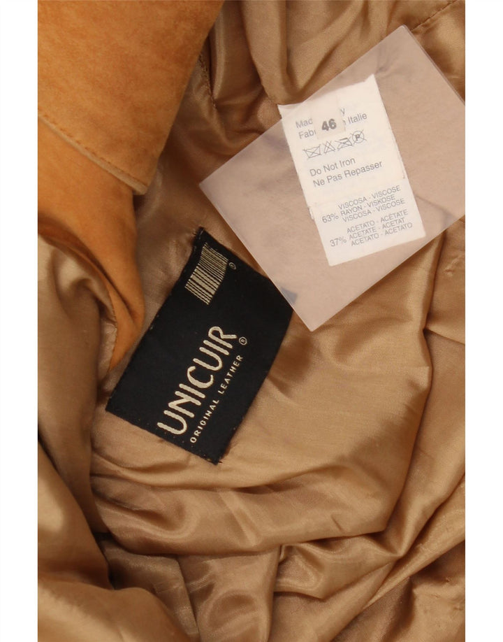 Vintage Damen Wildlederjacke IT 46 Großes braunes Leder