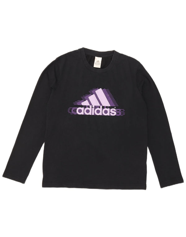Adidas Herren Graphic Top Langarm Medium Marineblau