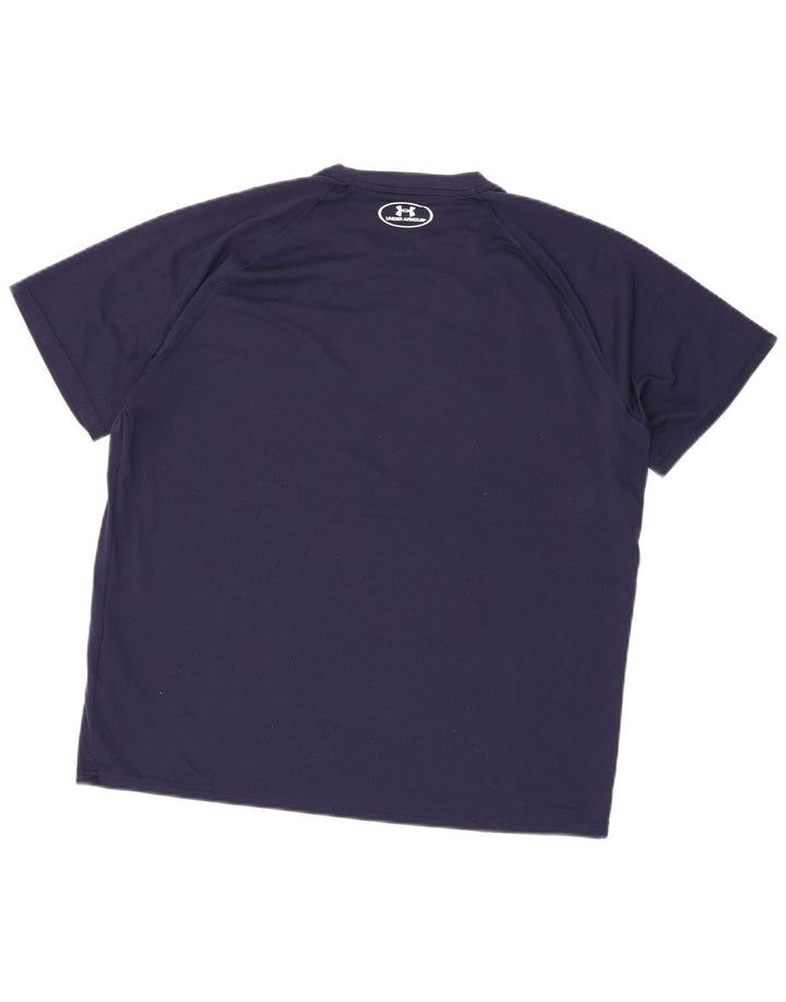 Under Armour Herren T-Shirt Top Large Marineblau Polyester