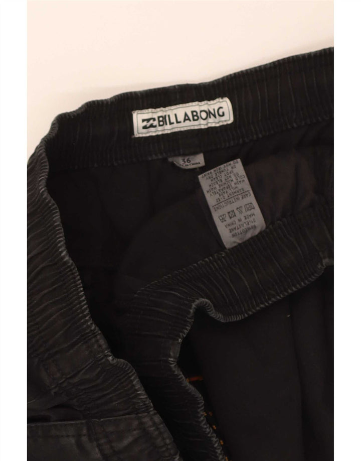 Billabong Herren Chinoshorts W36 Große schwarze Baumwolle