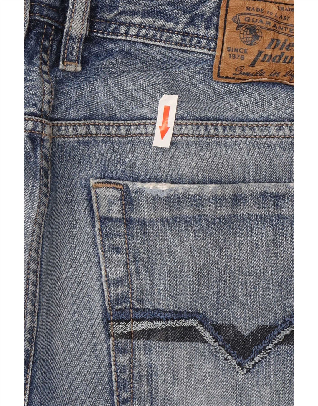 Diesel Herren Zatiny Regular Bootcut Jeans W30 L27 Blaue Baumwolle