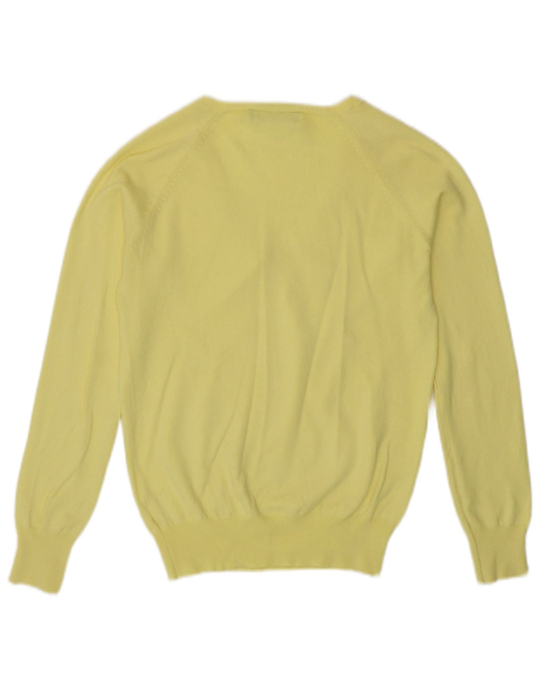 Zara Damen-Pullover mit V-Ausschnitt, Gr. 14, Gelb