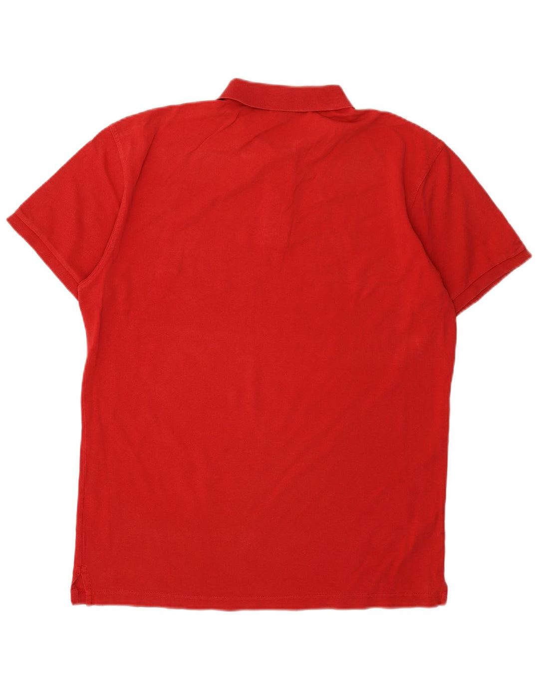 Gant Tailliertes Herren-Poloshirt XL aus roter Baumwolle