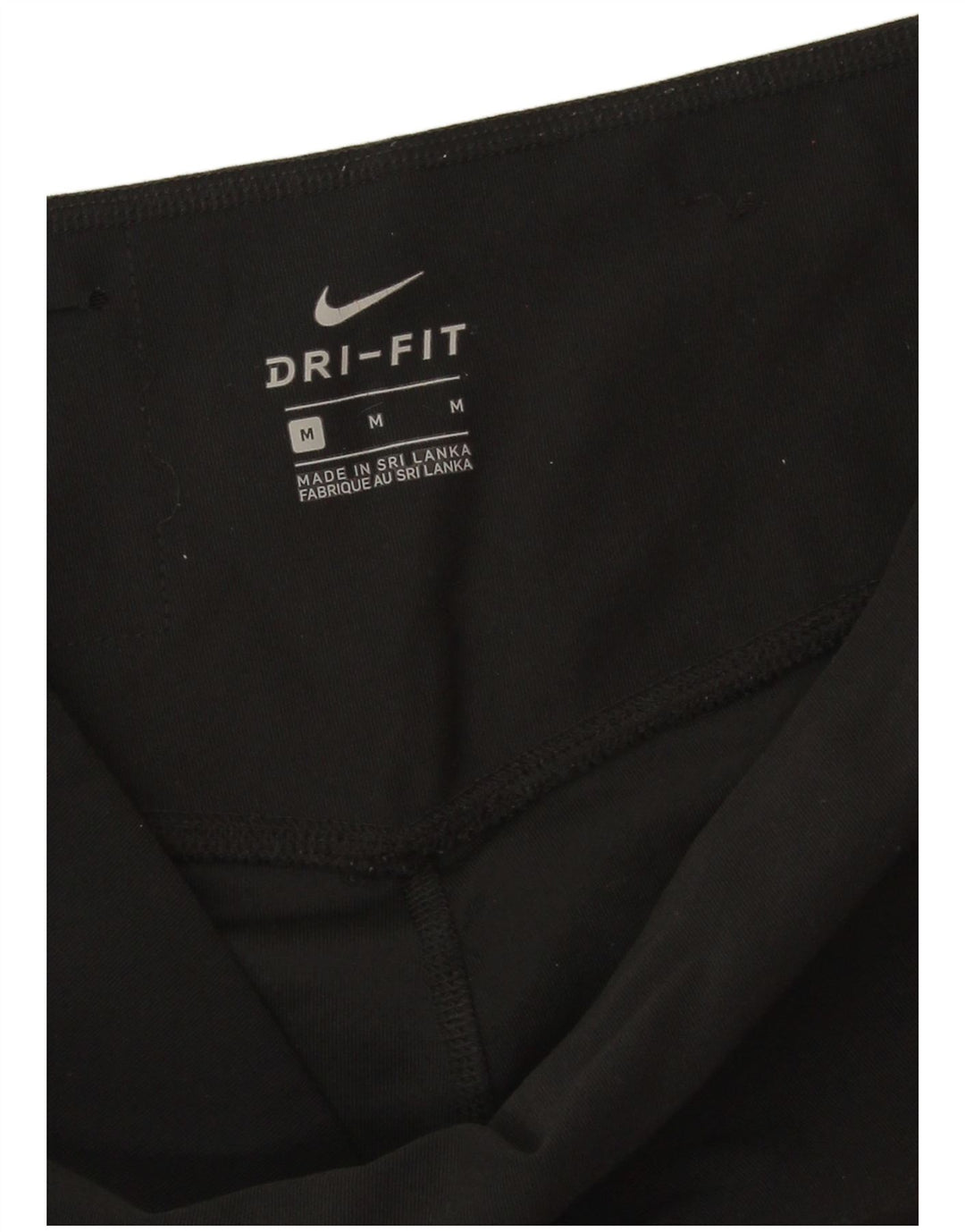 Nike Damen Dri Fit Capri-Leggings UK 14 Mittelschwarzes Polyester