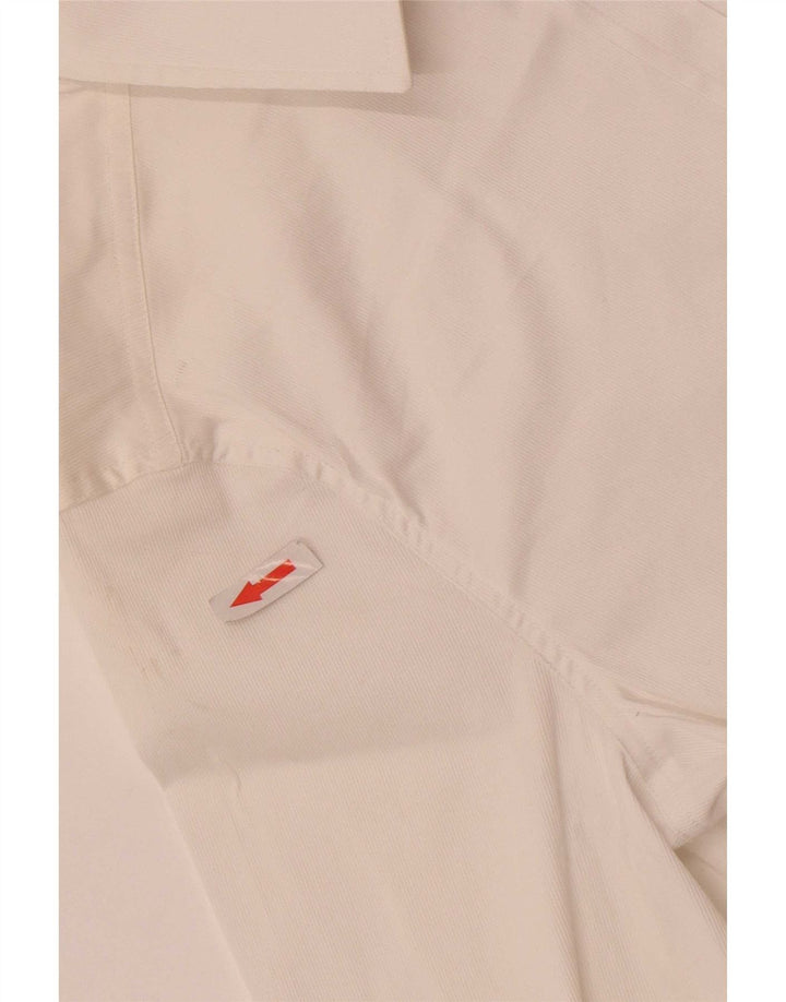 Massimo Dutti Damen Hemd EU 36 XS Weiße Baumwolle
