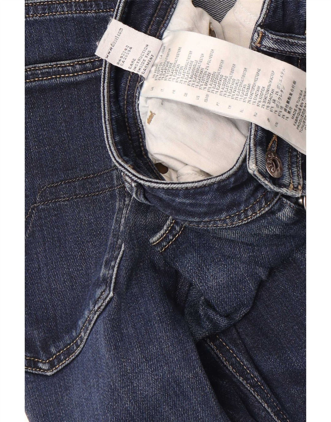 Diesel Herren Slim Jeans W36 L29 Blaue Baumwolle
