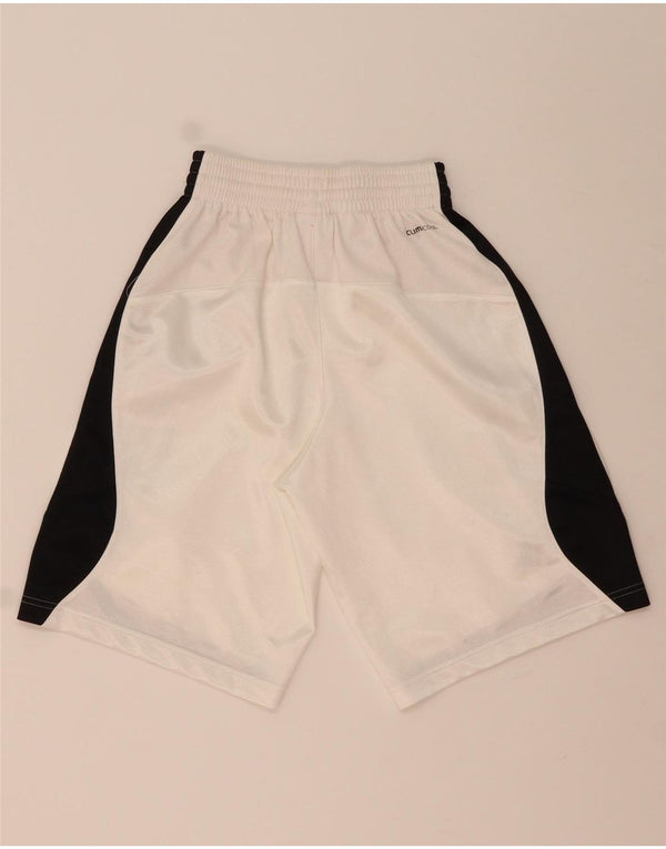 Adidas Damen Climacool Sport Shorts UK 4 XS Weiß Colourblock Polyester