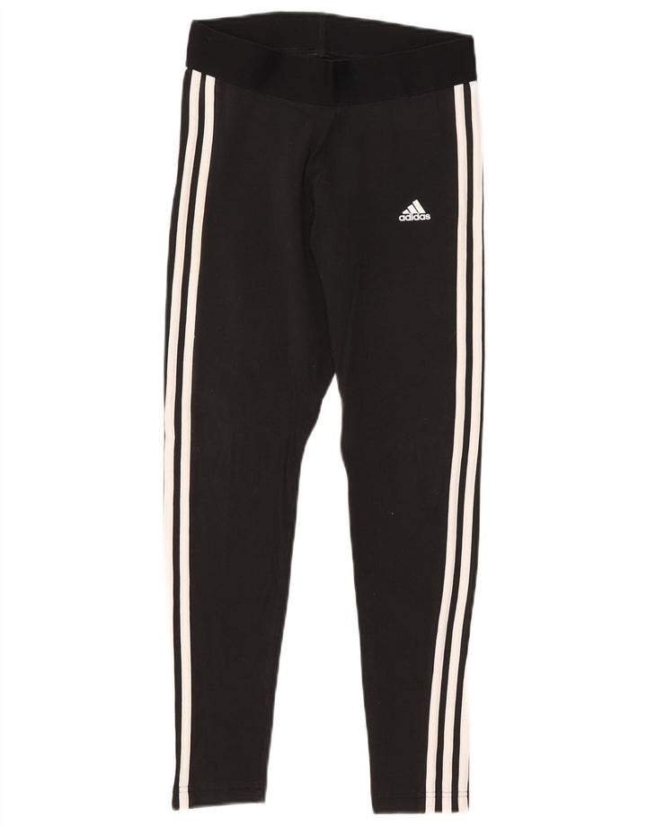 Adidas Damen-Leggings mit regulärer Passform, UK 8/10, Größe S, Schwarz, Baumwolle