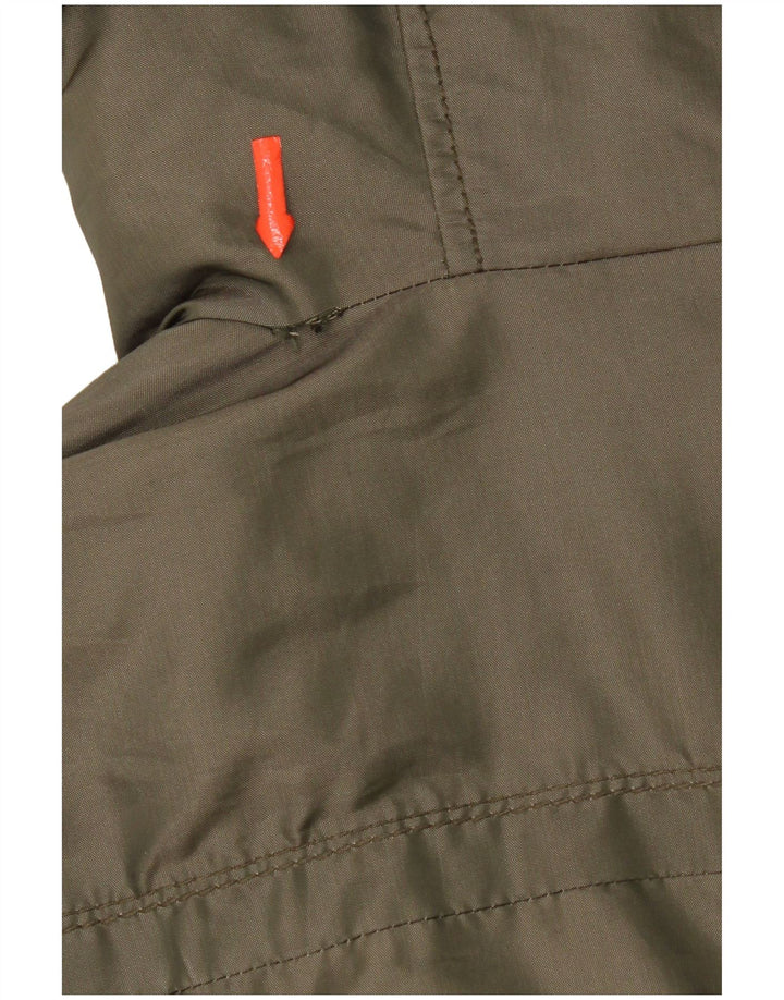 PEUTEREY Wattierte Damenjacke mit Kapuze IT 42 Mittelgrünes Polyamid