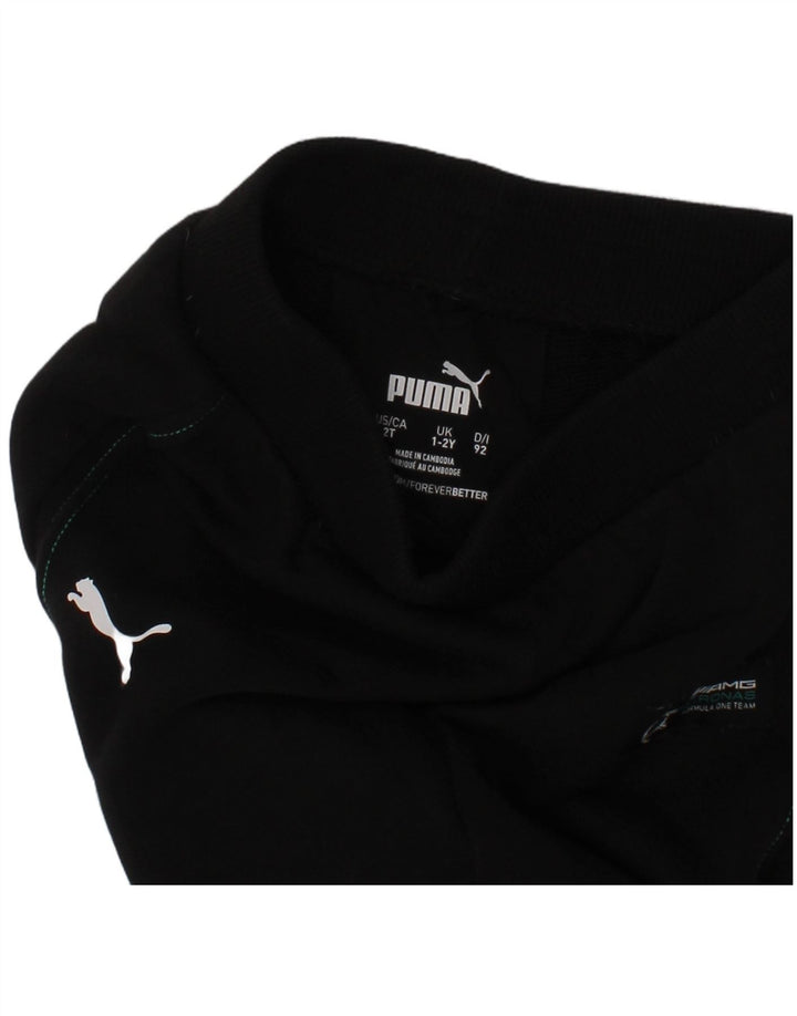 PUMA Baby-Jungen-Trainingshose, 18–24 Monate, Schwarz