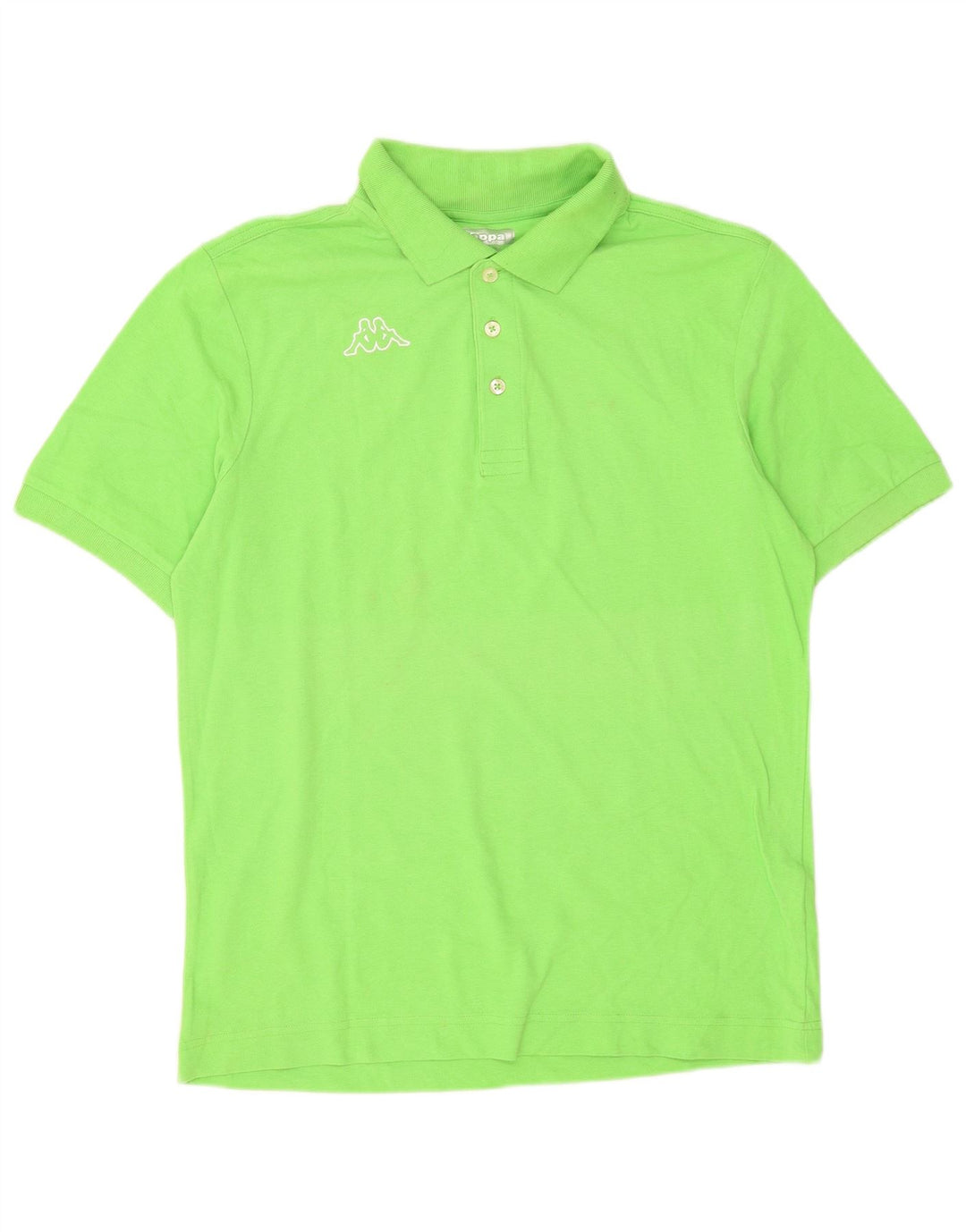 Kappa Herren-Poloshirt aus mittelgrüner Baumwolle