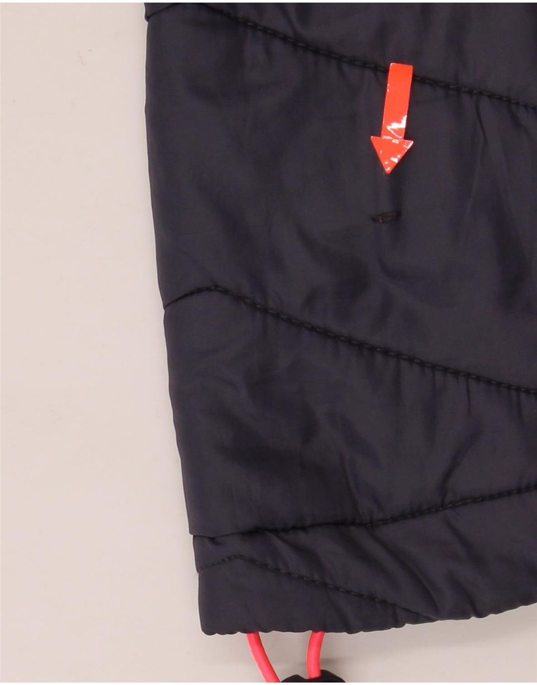 Superdry Wattierte Jacke mit Kapuze für Damen, UK 12, mittelgroß, marineblau gefleckt