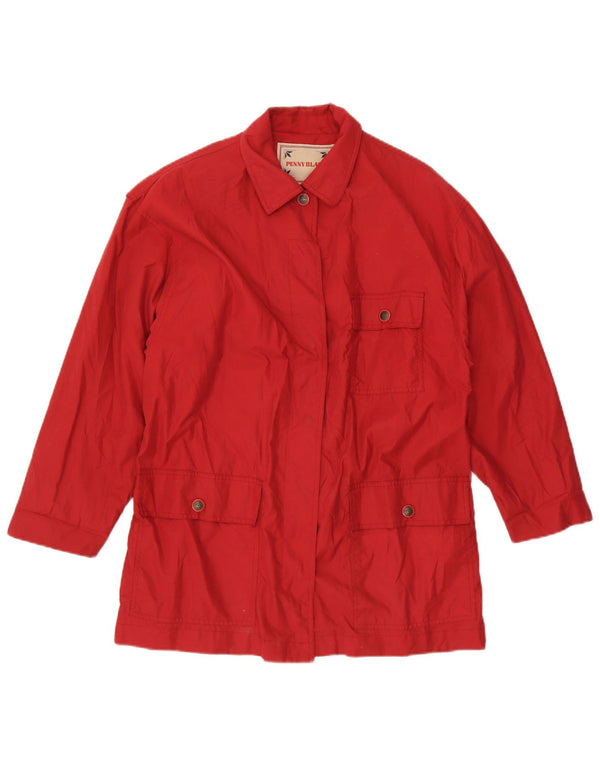 Penny Black Damen-Utility-Jacke, UK 16, Größe L, rote Baumwolle