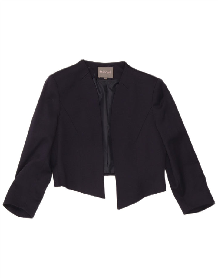 Phase Eight Offene Bolero-Jacke für Damen mit 3/4-Ärmeln, Größe 40, Marineblau