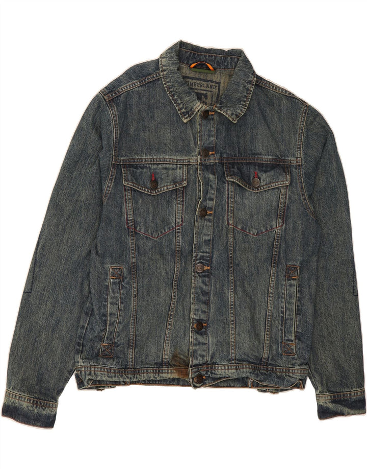 TIMBERLAND Boys Denim Jacket 13-14 Years Blue Vintage Timberland and Second-Hand Timberland from Messina Hembry 