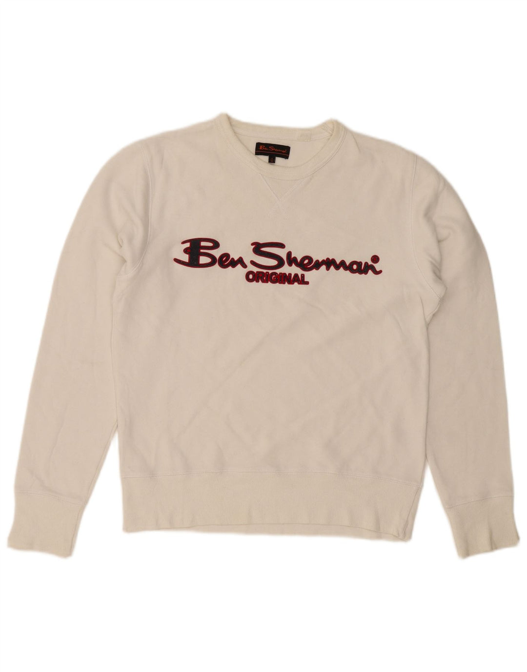 Ben Sherman Herren-Sweatshirt mit Grafik, mittelweiße Baumwolle