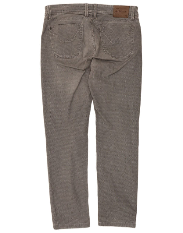 Jeckerson Slim Freizeithose für Herren, W34, L29, graue Baumwolle