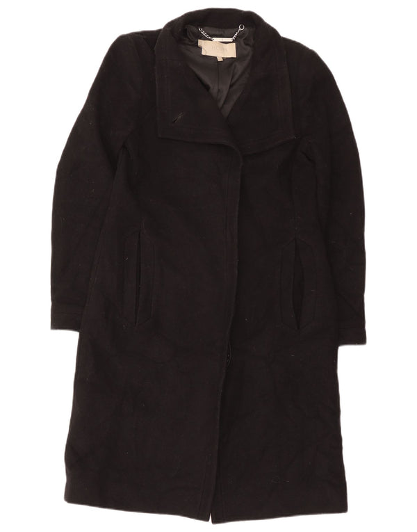 Hobbs Damenmantel UK 8 Small Schwarze Wolle