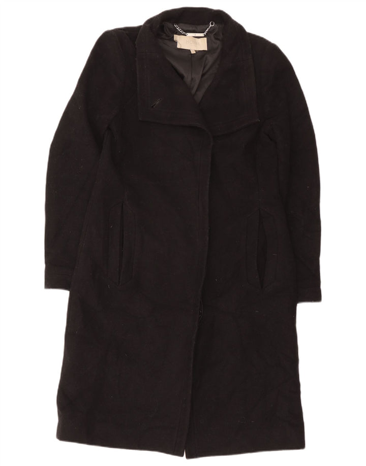 Hobbs Damenmantel UK 8 Small Schwarze Wolle