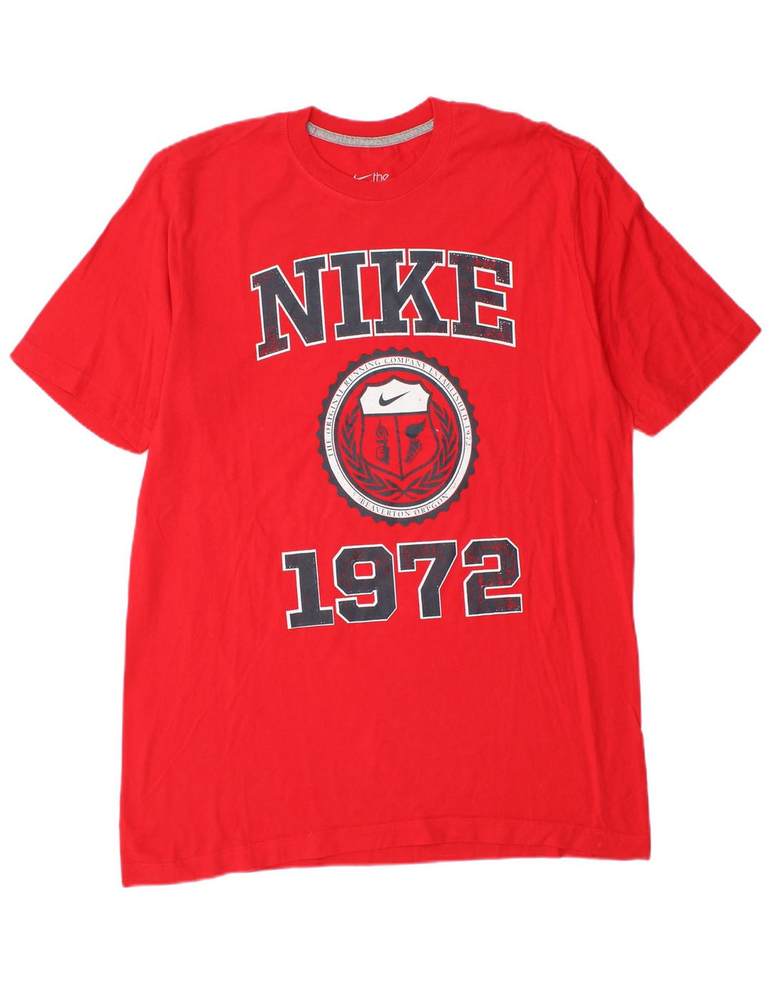Nike Herren-T-Shirt mit Standard-Passform und Grafik, Größe L, Rot
