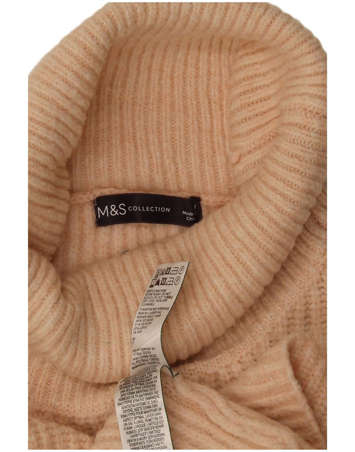 Marks & Spencer Rollkragenpullover für Damen, UK 14, Mittelorange