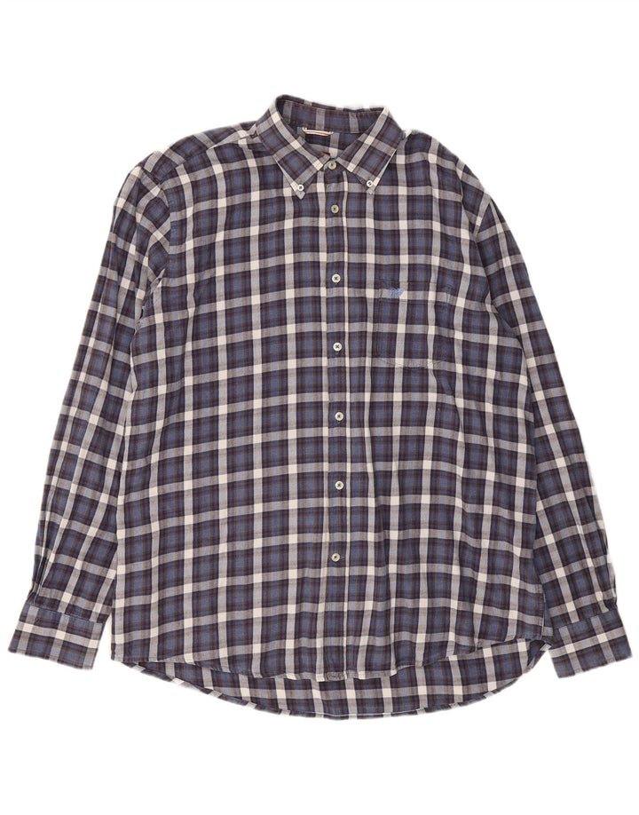 Carrera Herren Regular Fit Flanellhemd 2XL Marineblau kariert