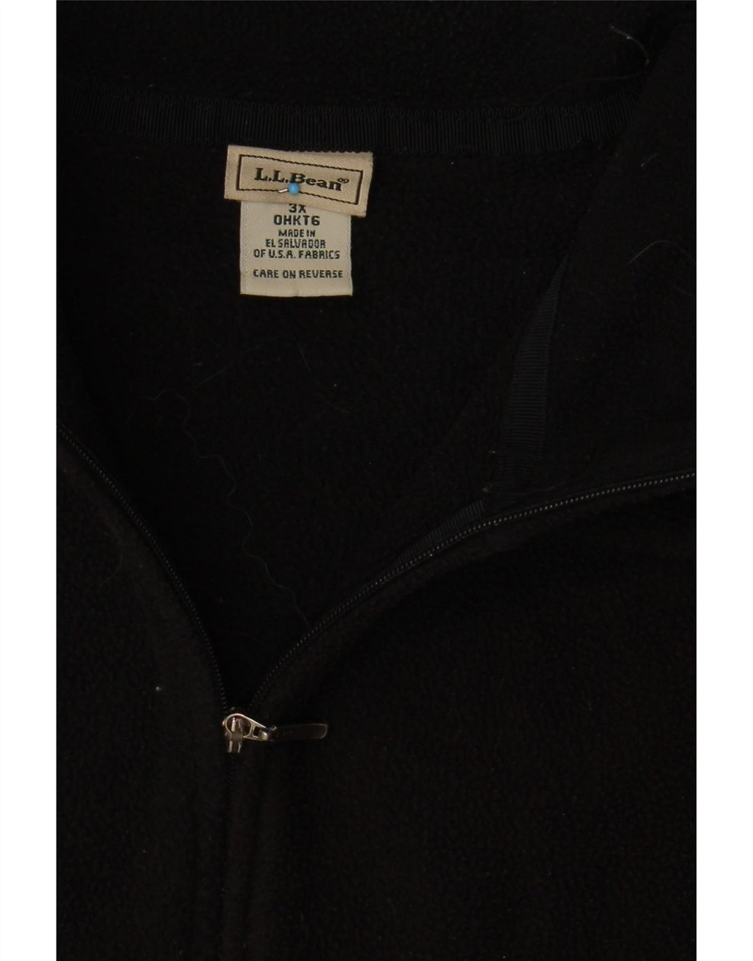 L.L.BEAN Womens Fleece Gilet UK 22 3XL Black Polyester Vintage L.L.Bean and Second-Hand L.L.Bean from Messina Hembry 