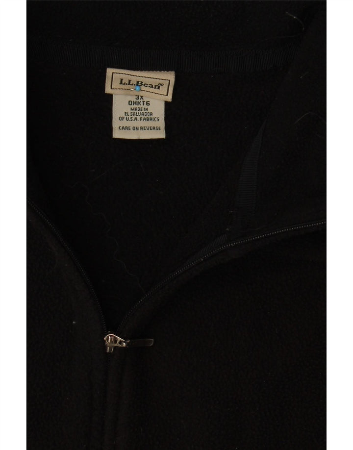 L.L.BEAN Womens Fleece Gilet UK 22 3XL Black Polyester Vintage L.L.Bean and Second-Hand L.L.Bean from Messina Hembry 