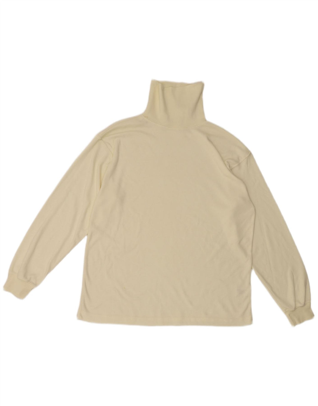 Paramour Herren-Top mit Rollkragen, langärmelig, groß, aus weißem Polyester