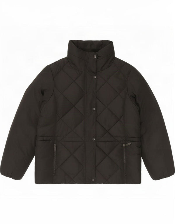 Marks & Spencer Damen Wattierte Jacke UK 22 3XL Schwarz Polyester