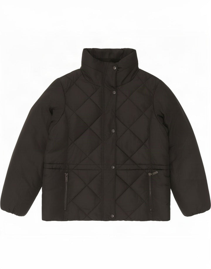 Marks & Spencer Damen Wattierte Jacke UK 22 3XL Schwarz Polyester